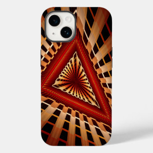Coque Pour iPhone 14 Réseau d'Imaginaires 3D Conception graphique fract