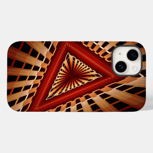 Coques Case-Mate iPhone Réseau d'Imaginaires 3D Conception graphique fract (Verso (horizontal))