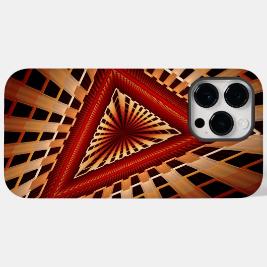 Coques Case-Mate iPhone Réseau d'Imaginaires 3D Conception graphique fract (Verso (horizontal))