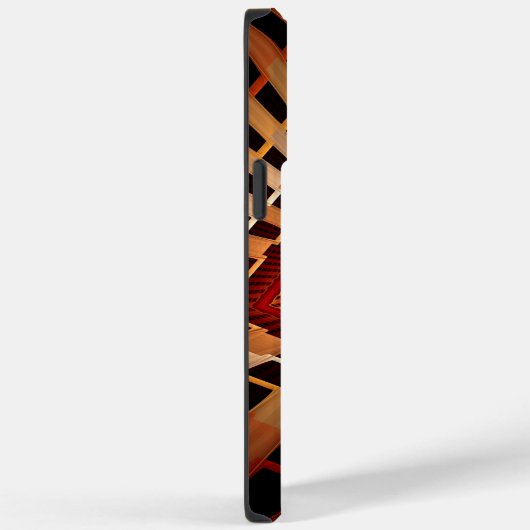 Coques Case-Mate iPhone Réseau d'Imaginaires 3D Conception graphique fract (Verso / Droite)