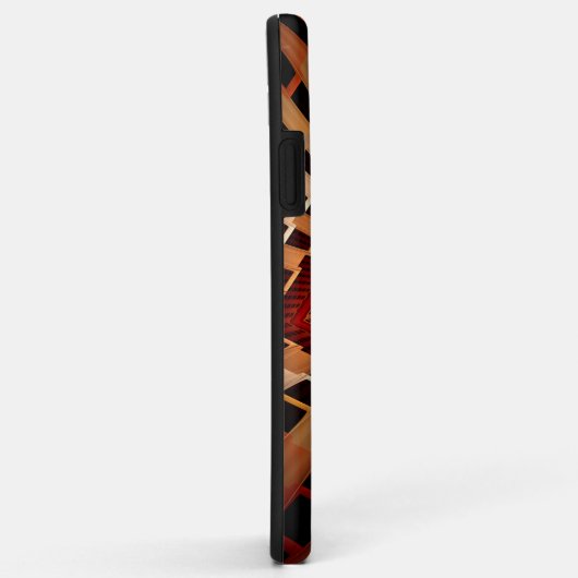 Coques Case-Mate iPhone Réseau d'Imaginaires 3D Conception graphique fract (Dos/Droite)