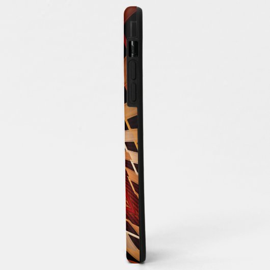 Coques Case-Mate iPhone Réseau d'Imaginaires 3D Conception graphique fract (Dos/Gauche)