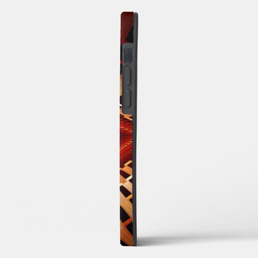 Coques Case-Mate iPhone Réseau d'Imaginaires 3D Conception graphique fract (Verso / Gauche)