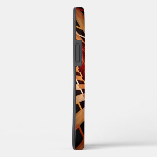 Coques Case-Mate iPhone Réseau d'Imaginaires 3D Conception graphique fract (Verso / Droite)