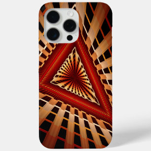 Coque iPhone 15 Pro Max Réseau Fantastique 3D Moderne Fractal Design Graph