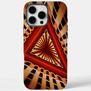 Coques iPhone 16 Pro Max Réseau Fantastique 3D Moderne Fractal Design Graph