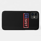 Coques Case-Mate iPhone RÉSISTER| Drapeau des États-Unis (Dos (Horizontal))