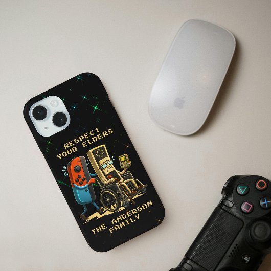 Coques Case-Mate iPhone Respect Your Elders Gaming Control Retro Funny