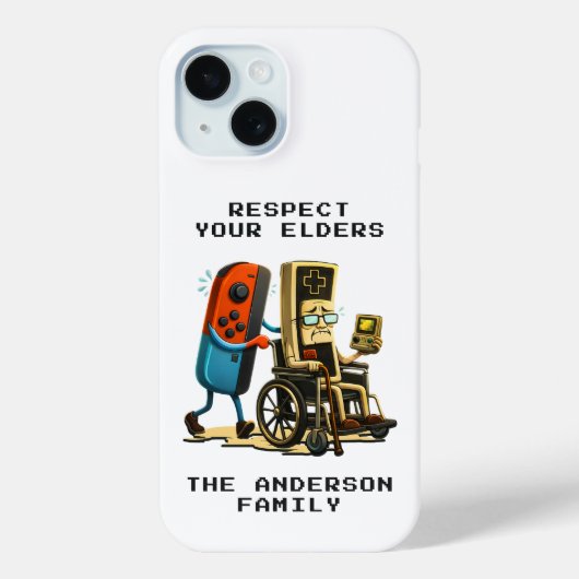 Coques Case-Mate iPhone Respect Your Elders Gaming Control Retro Funny (Verso)