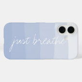 Coques Case-Mate iPhone Respire | Bande de dégradé d'aquarelle de sérénité (Verso (horizontal))