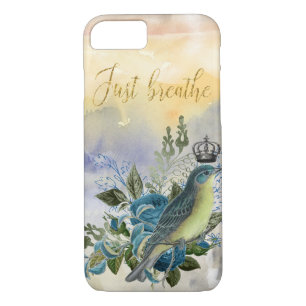Case-Mate iPhone Case Respirer le collage d'oiseaux bleus