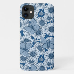 Case-Mate iPhone Case Ressort bleu, fleurs sauvages, marguerites