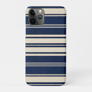 Case-Mate iPhone Case Restauration Ivoire Bleu Nuit Aspect Tissage Vinta
