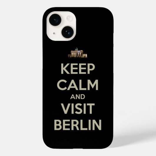 Coques Case-Mate iPhone rester calme visite berlin (Verso)
