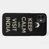 Coques Case-Mate iPhone rester calme visiter l'inde (Dos (Horizontal))