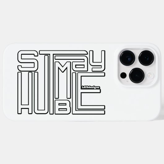 Coques Case-Mate iPhone RESTER HUMBLE motivation et inspiration (Verso (horizontal))