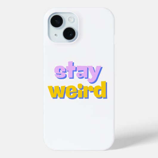 Coques Case-Mate iPhone Restez Bizarres (Verso)