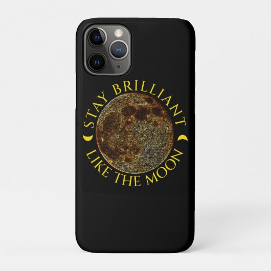 Coques Case-Mate iPhone Restez brillant comme la lune - Citation céleste (Dos)