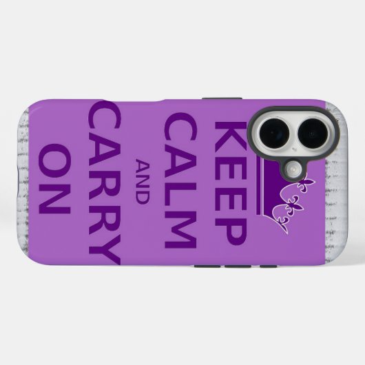 Coques Case-Mate iPhone Restez calme (Verso (horizontal))