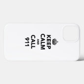 Coques Case-Mate iPhone Restez calme et appelez le 911 (Verso (horizontal))