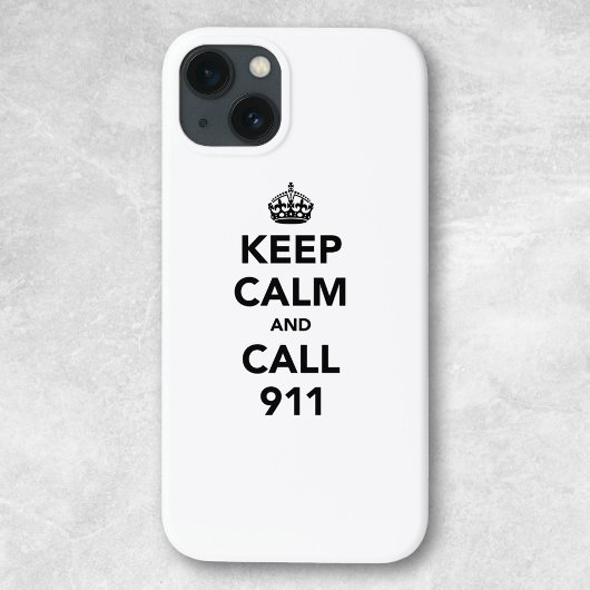 Coques Case-Mate iPhone Restez calme et appelez le 911