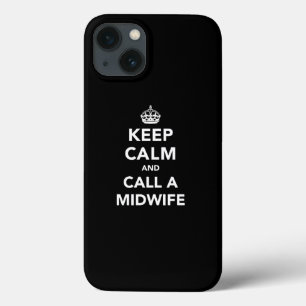 iPhone 13 Coque Restez calme et appelez une sage-femme