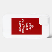 Coques Case-Mate iPhone Restez calme et appelez votre avocat (Verso (horizontal))