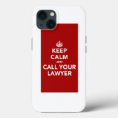 Coques Case-Mate iPhone Restez calme et appelez votre avocat (Verso)