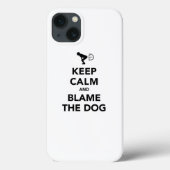 Coques Case-Mate iPhone Restez calme et blâmez le chien (Verso)