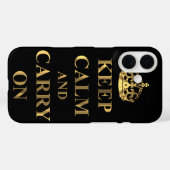 Coques Case-Mate iPhone Restez calme et continuez (Verso (horizontal))