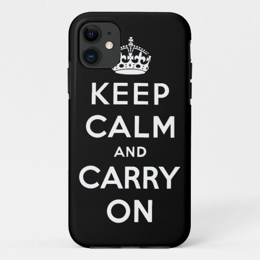 Coques Case-Mate iPhone restez calme et continuez Original (Dos)