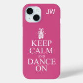 Coques Case-Mate iPhone Restez Calme et Dansez sur Ballerina Chaussures ro (Verso)