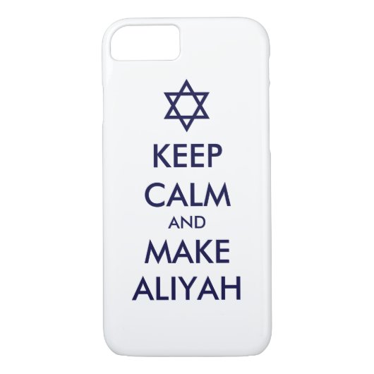 Coques Case-Mate iPhone Restez Calme Et Faites De L'Aliyah (Dos)