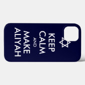 Coques Case-Mate iPhone Restez Calme Et Faites De L'Aliyah (Verso (horizontal))
