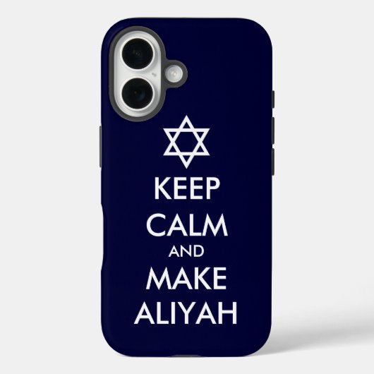 Coques Case-Mate iPhone Restez Calme Et Faites De L'Aliyah (Verso)