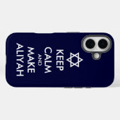 Coques Case-Mate iPhone Restez Calme Et Faites De L'Aliyah (Verso (horizontal))