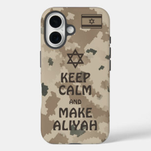 Coques iPhone 16 Restez Calme Et Faites De L'Aliyah - Désert