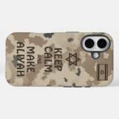Coques Case-Mate iPhone Restez Calme Et Faites De L'Aliyah - Désert (Verso (horizontal))