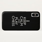 Coques Case-Mate iPhone Restez Calme Et Jouez Aux Échecs (Dos (Horizontal))