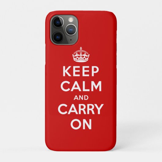 Coques Case-Mate iPhone Restez calme et poursuivez (Dos)