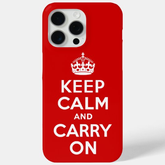 Coques Case-Mate iPhone Restez calme et poursuivez (Verso)