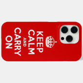 Coques Case-Mate iPhone Restez calme et poursuivez (Verso (horizontal))