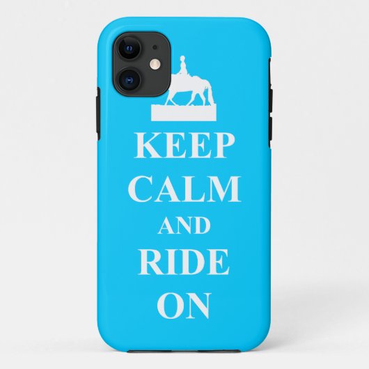 Coques Case-Mate iPhone Restez calme et roulez (bleu clair) (Dos)
