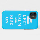 Coques Case-Mate iPhone Restez calme et roulez (bleu clair) (Dos (Horizontal))