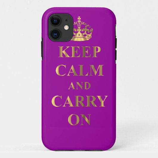 Coques Case-Mate iPhone Restez calme, quelle que soit la couleur (Dos)