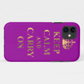 Coques Case-Mate iPhone Restez calme, quelle que soit la couleur (Dos (Horizontal))