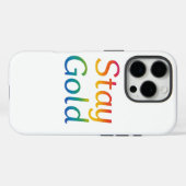 Coques Case-Mate iPhone Restez couvert pour iPhone Gold (Verso (horizontal))