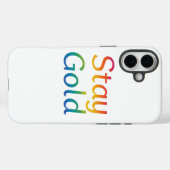 Coques Case-Mate iPhone Restez couvert pour iPhone Gold (Verso (horizontal))