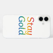 Coques Case-Mate iPhone Restez couvert pour iPhone Gold (Verso (horizontal))