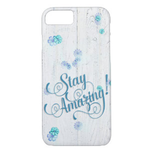 Coque iPhone 8/7 Restez Extraordinaire avec des marguerites sur boi